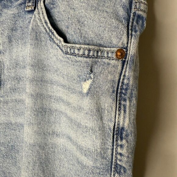 Gap Slim Boyfriend Jean in Light Boyd 10/30R Womens Denim Raw Hem Mid Rise Ankle - Picture 6 of 9